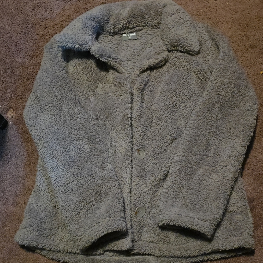 32 Degrees Gray Teddy Jacket
